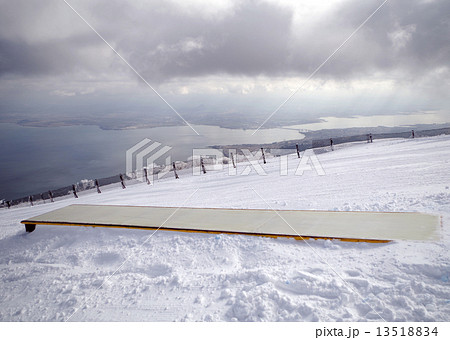 スキー スノーボード スロープスタイル ワイドボックスの写真素材