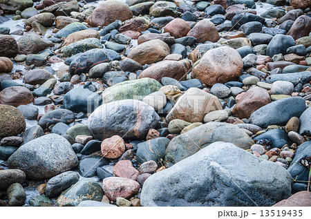 The freezed stones on coast of Baltic sea. A winter landscape The freezed stones on coast of Baltic sea. A winter landscape 13519435