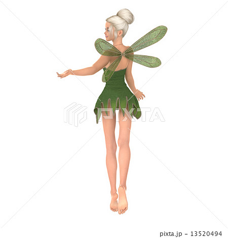 ポーズする 妖精 フェアリー 3DCGイラスト素材 ポーズする 妖精 フェアリー 3DCGイラスト素材 13520494