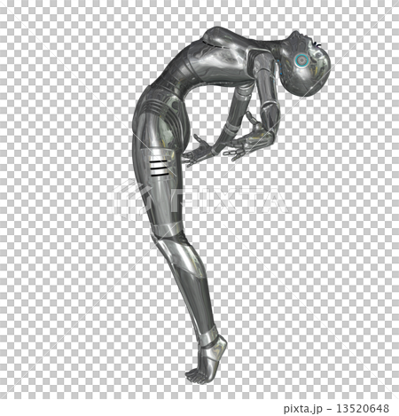 Female robot to pose Android real 3D CG background Transparency png illustration material Female robot to pose Android real 3D CG background Transparency png illustration material 13520648