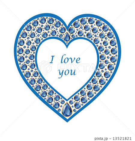 Heart of sapphire vector card 13521821