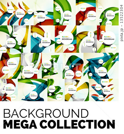 Set of colorful fresh modern abstract backgrounds 13522304