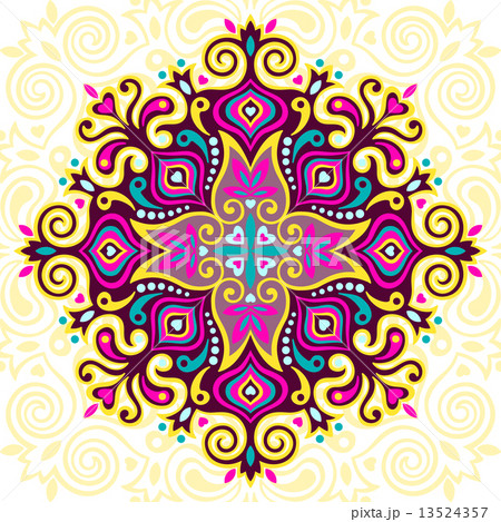 Flower Mandala. Abstract element for design 13524357