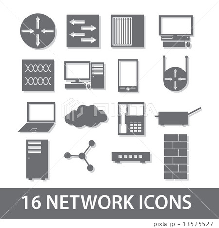 network icon collection eps10 13525527