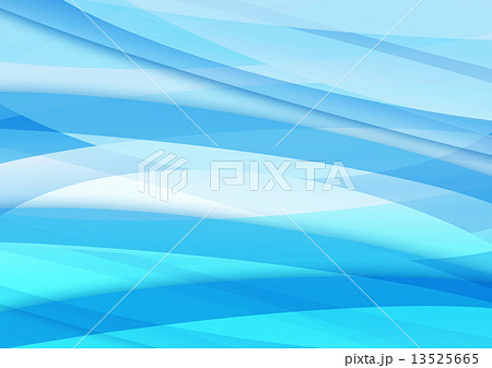波　寒色　ウェーブ 13525665