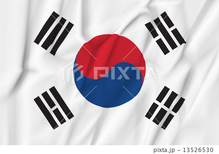 Fabric Flag of South Korea Fabric Flag of South Korea 13526530