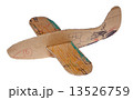 Toy airplane from cardboard isolated on white 13526759