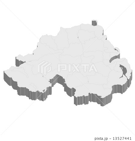 北アイルランド　地図　国 13527441