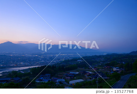 長野　飯田の夕景 13527768