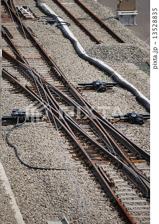 鉄道線路のダブル・スリップ・スイッチ 13528835