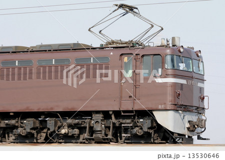 茶釜EF65形の流し撮り 13530646