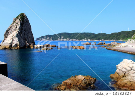 後浜展望所 立神岩の風景 13532827