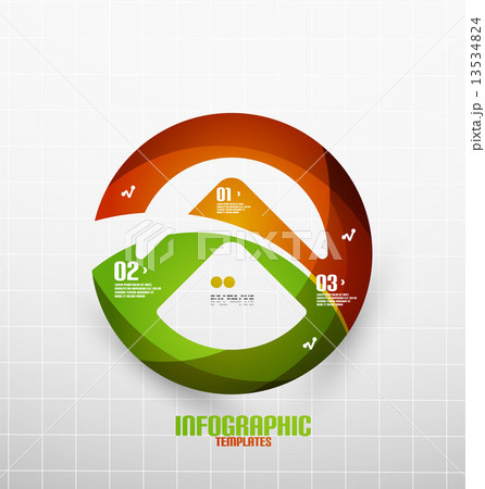 Modern fresh wave business infographics Modern fresh wave business infographics 13534824