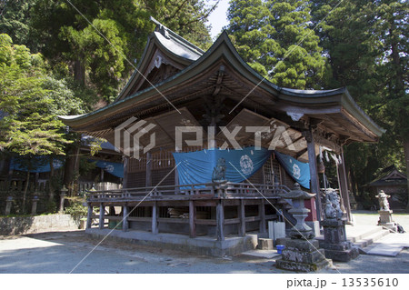 宮原両神社拝殿と本殿 13535610