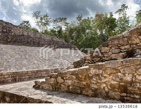 A Mayan Ball field, Yucatan, Mexico 13536618