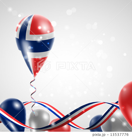 Norwegian flag on balloon Norwegian flag on balloon 13537776