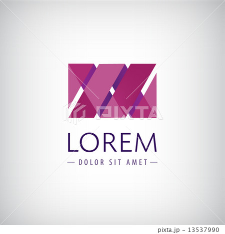 vector abstract colorful ribbon logo for company 13537990