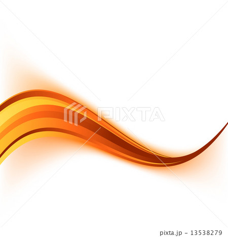 Orange power swoosh line border certificate 13538279