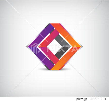 vector 3d abstract colorful geometric construction logo 13538501
