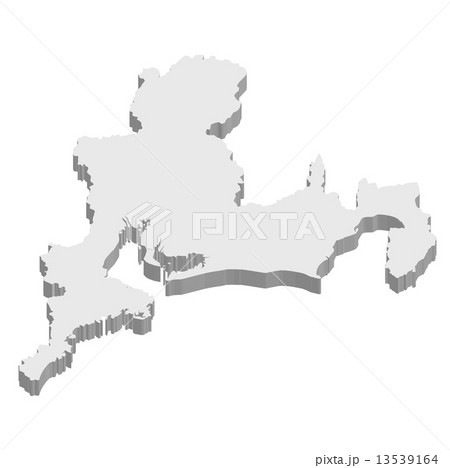 東海　地図　3D 13539164