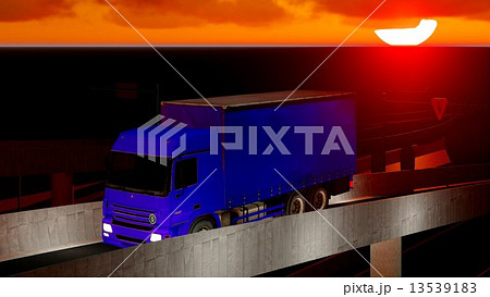 Under the highway. Urban scene  Under the highway. Urban scene  13539183