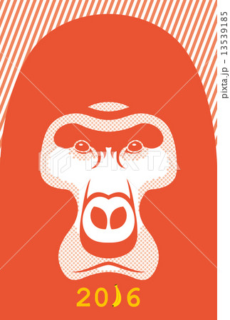 年賀状2016ゴリラ 年賀状2016ゴリラ 13539185
