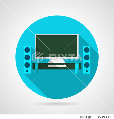 Home theater flat vector icon Home theater flat vector icon 13539341