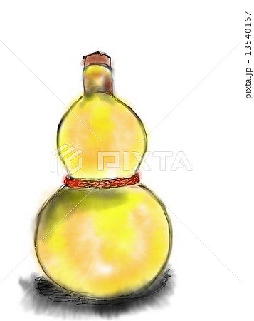 ひょうたんの置物　イラスト 13540167
