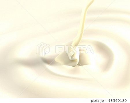 ペースト状のホワイトチョコレートのイラスト素材