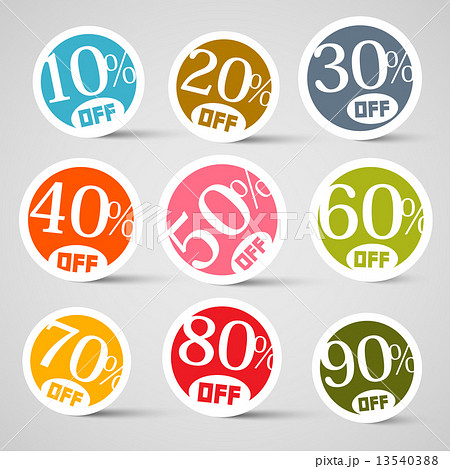 Colorful Circle Sale Vector Tags Colorful Circle Sale Vector Tags 13540388