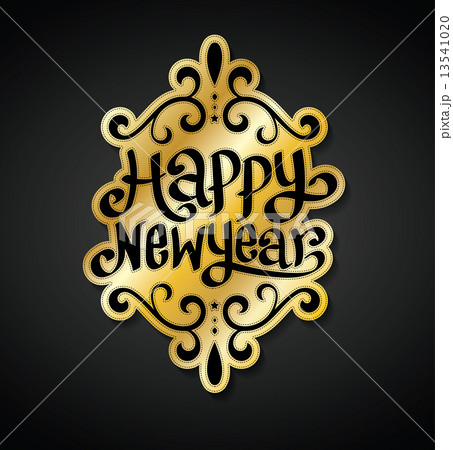 Happy new year card. Vector illustration.  13541020