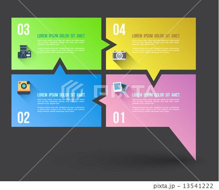 Abstract business info graphics template with icons. Vector illustration. can be used for workflow l Abstract business info graphics template with icons. Vector illustration. can be used for workflow l 13541222