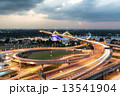 Nonthaburi bridge in Bangkok Thailand road for transportation. Nonthaburi bridge in Bangkok Thailand road for transportation. 13541904