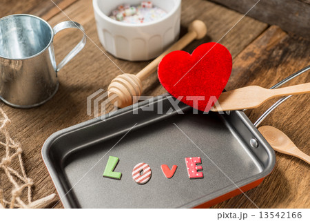 the word love in frying pan for Love or Heart Healthy 13542166
