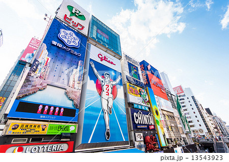 大阪 道頓堀の写真素材