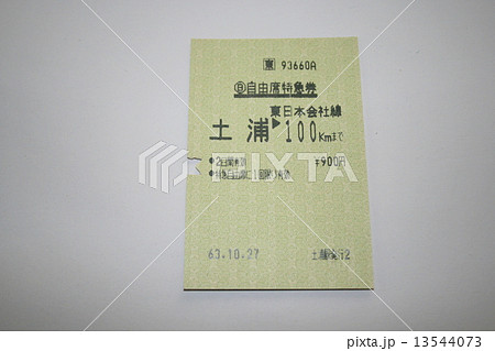 常磐線の軟券自由席特急券 常磐線の軟券自由席特急券 13544073