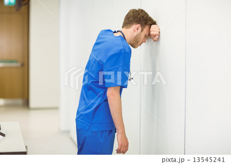 Young medical student feeling the pressure 13545241