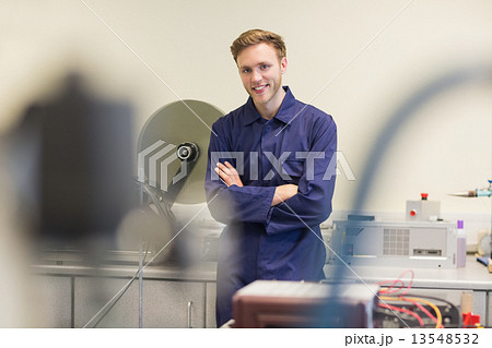 Engineering student smiling at camera 13548532