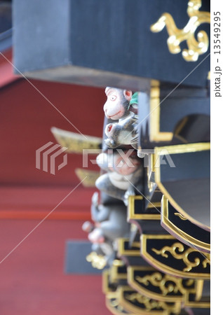 国宝･歓喜院長楽寺･聖天堂の「猿の彫刻」（熊谷市妻沼／埼玉県） 13549295