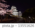 松本城　夜桜会の庭園」 13551626
