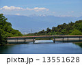 新緑の牛伏寺ダムからの風景 13551628