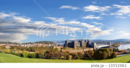 Famous Conwy Castle in Wales, United Kingdom, series of Walesh castles 13552061