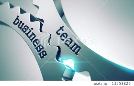 Business Team on the Cogwheels. 13553829