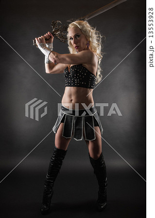 Woman and sword 13553928