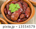 Chorizo al Vino (Spicy sausage cooked in red wine). Tapas.  13554579