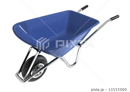 Garden wheelbarrow isolated on white Garden wheelbarrow isolated on white 13555000