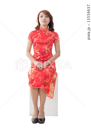 chinese woman at new year 13556637