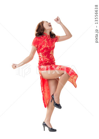 chinese woman at new year chinese woman at new year 13556638