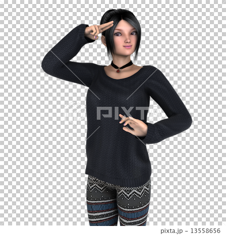 若い女性 13558656