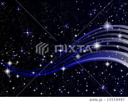 夜空 宇宙 星 背景のイラスト素材